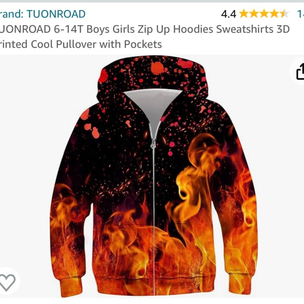 Fire shirt & pants set